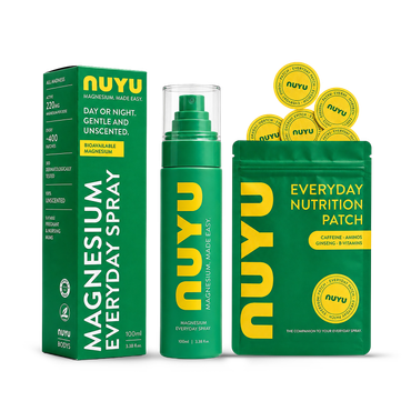 Review of NUYU Magnesium Everyday Spray + 30 Daily Nutrition Patches with Audio Magnesium® 100ml