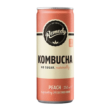 Remedy Kombucha Peach 250ml | Holland & Barrett