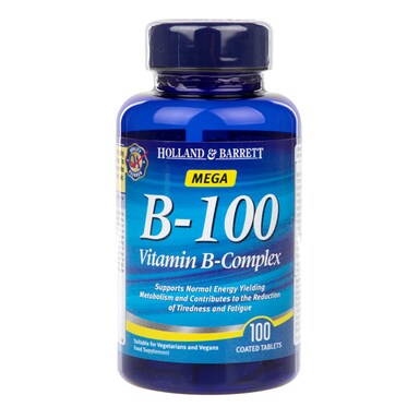 Holland & Barrett Mega B-100 Vitamin B Complex 100 Caplets
