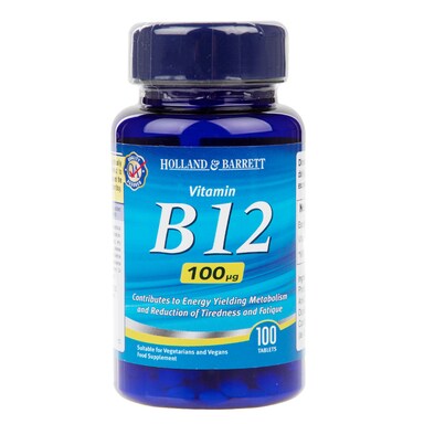 Holland & Barrett Vitamin B12 100 Tablets 100ug