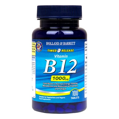 Holland & Barrett Timed Release Vitamin B12 100 Tablets 1000ug