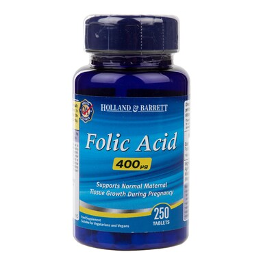 Holland & Barrett Folic Acid 250 Tablets 400ug