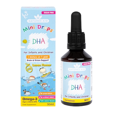 Nature's Aid DHA Drops Lemon 50ml