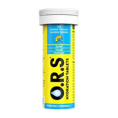 ORS Hydration Lemon 12 Soluble Tablets