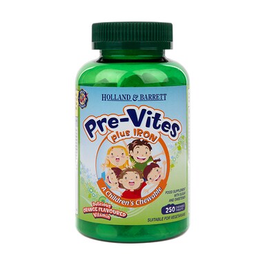 Holland & Barrett PreVites with Iron Chewables 250 Tablets