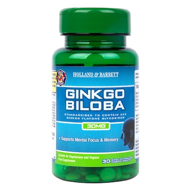 Holland & Barrett Ginkgo Biloba 30 Tablets 30mg