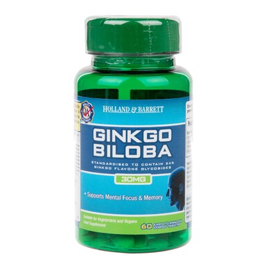 Holland & Barrett Ginkgo Biloba 60 Tablets 30mg