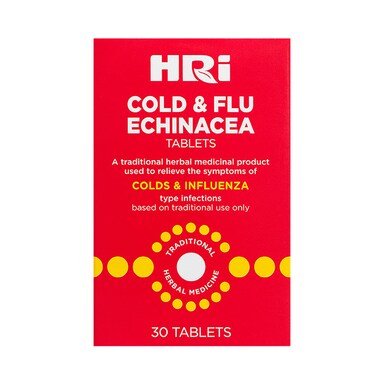 HRI Cold & Flu Echinacea 30 Tablets