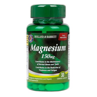 Holland & Barrett Magnesium 30 Caplets 150mg