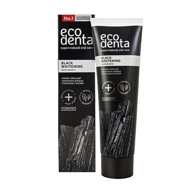 Ecodenta Extra Black Whitening Toothpaste with Black Charcoal & Teavigo 100ml