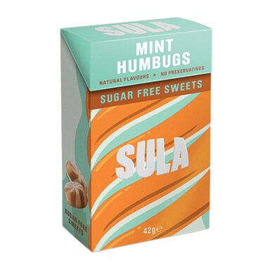 Sula Mint Humbugs Sugar Free Sweets 42g
