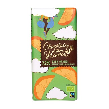 Chocolates from Heaven Dark 72% Orange 100g
