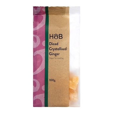 Holland & Barrett Diced Crystallised Ginger 100g