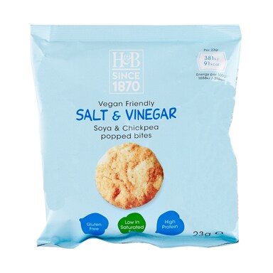 Holland & Barrett Salt & Vinegar Soya & Chickpea Popped Bites 23g
