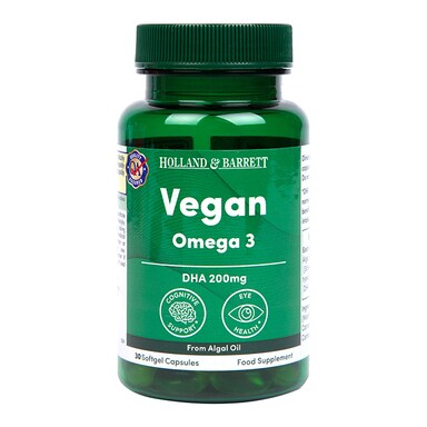 Holland & Barrett Vegan Omega 3 from Algal Oil 30 Softgel Capsules
