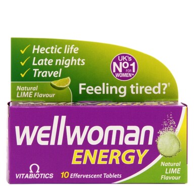 Vitabiotics Wellwoman Energy Lime 10 Effervescent Tablets