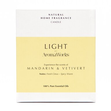 AromaWorks Mandarin & Vetivert Candle 220g