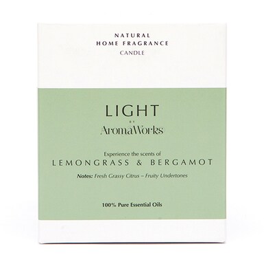 AromaWorks Lemongrass & Bergamot Candle 220g