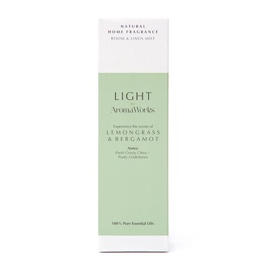 AromaWorks Lemongrass & Bergamot Room & Linen Mist 100ml