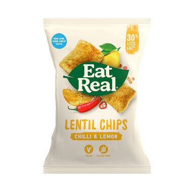Eat Real Chilli & Lemon Lentil Chips 113g