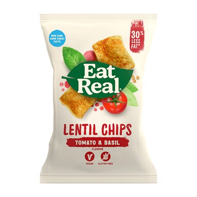 Eat Real Tomato & Basil Lentil Chips 113g