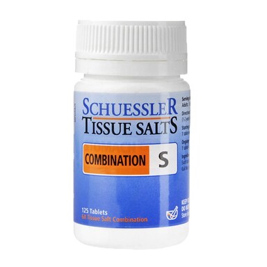 Schuessler Combination S Tissue Salts 125 Tablets