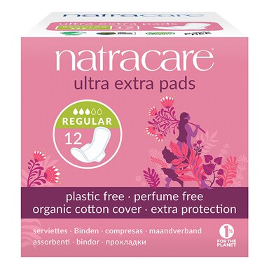 Natracare Natural Organic Ultra Extra Pads with Wings 12 Normal