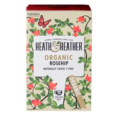 Heath & Heather Organic Rosehip 20 Tea Bags