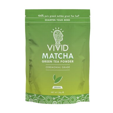 Vivid Organic Matcha Green Tea Powder 30g Pouch