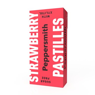 Peppersmith 100% Xylitol Strawberry Pastilles 15g