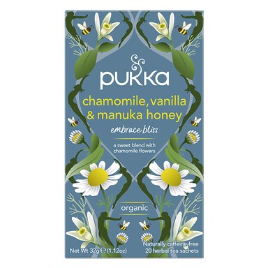 Pukka Chamomile, Vanilla & Manuka Honey Herbal Tea 20 Sachets