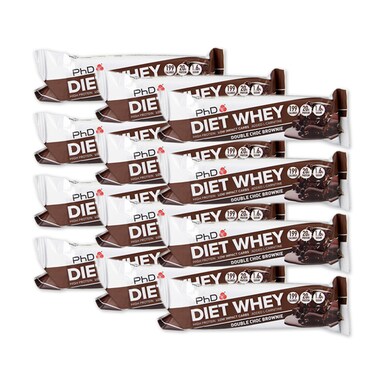 PhD Diet Whey Bar Double Chocolate 12 x 65g