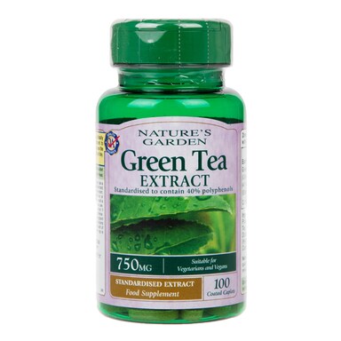 Natures Garden Green Tea Extract 100 Caplets 750mg