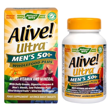 Nature's Way Alive! Men’s 50+ Ultra Multi Vitamins 60 Tablets