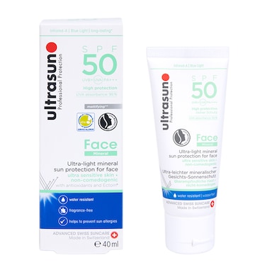 Ultrasun Face Mineral Sunscreen SPF50 40ml