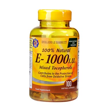 Holland & Barrett Vitamin E Complex 1000iu 100 Softgel Capsules