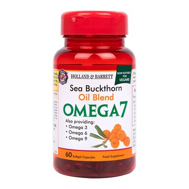 Holland & Barrett Sea Buckthorn Oil Blend Omega 7 Softgel Capsules