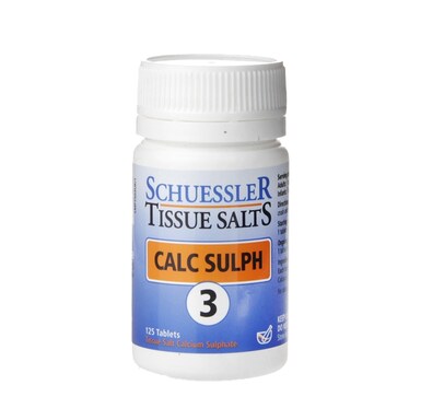 Schuessler Tissue Salts Calc Sulph 3 125 Tablets