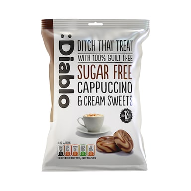 Diablo Sugar Free Cappuccino & Cream Sweets 75g