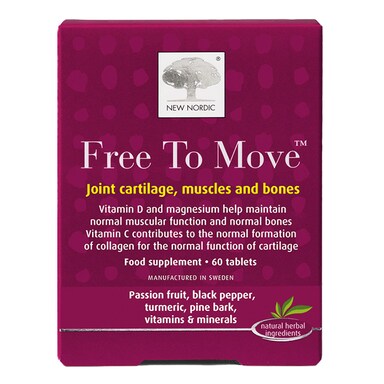 New Nordic Free to Move Joint Cartilage, Muscles & Bones 60 Tablets