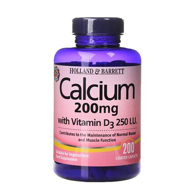 Holland & Barrett Calcium with Vitamin D3 200mg 200 Tablets