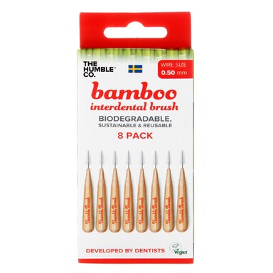 Humble Bamboo Interdental Brush 0.5mm 8 pack