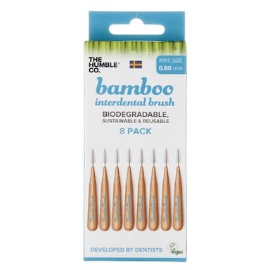 Humble Bamboo Interdental Brush 0.6mm 8 pack