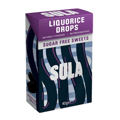 Sula Liquorice Sugar Free Sweets 42g