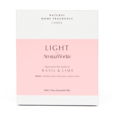 Aromaworks Basil & Lime Soy Wax Candle 220g