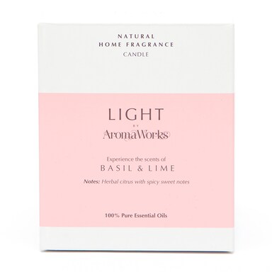 Aromaworks Basil & Lime Soy Wax Candle 220g