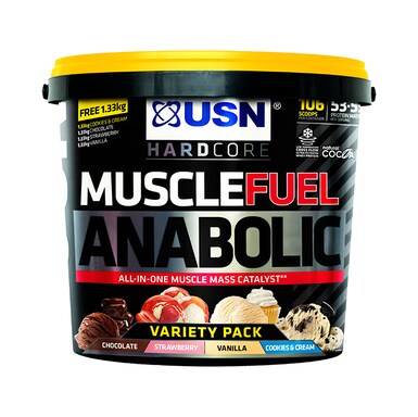 USN Muscle Fuel Anabolic All-In-One Shake Variety Pack 5.23kg