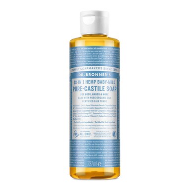 Dr Bronner's Baby Unscented Pure-Castile Liquid Soap 237ml