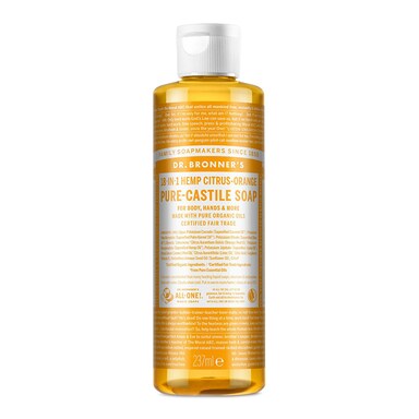 Dr Bronner's Citrus Orange Pure-Castile Liquid Soap 237ml
