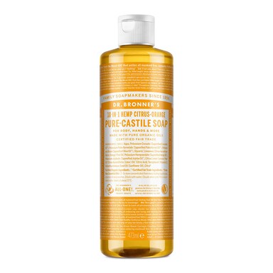 Dr Bronner's Citrus Orange Pure-Castile Liquid Soap 473ml